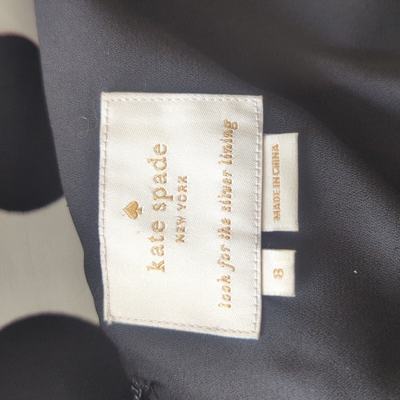 Kate Spade Grid Dot Color block Midi Dress - Picture 8 of 9